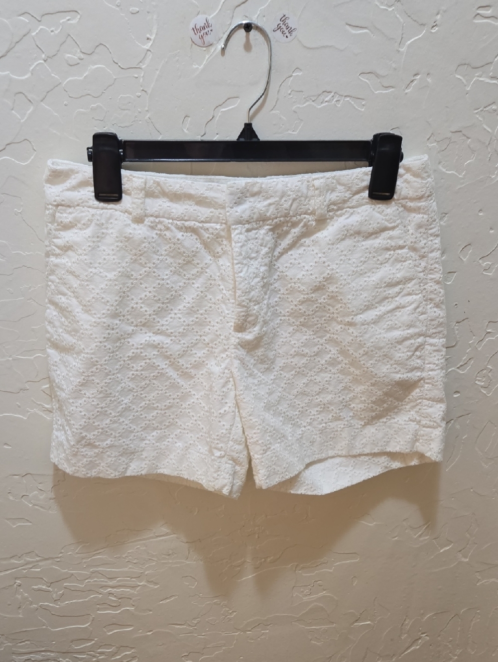 Banana Republic White Eyelet Shorts